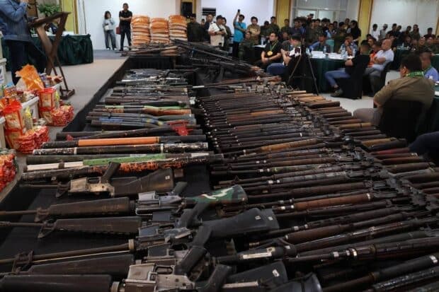 271 surrendered loose firearms in Maguindanao del Sur destroyed