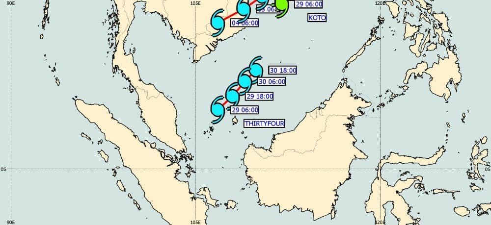 MetMalaysia issues tropical depression advisory near Dungun