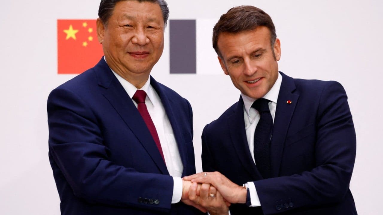 Macron wants ties based on Europe being โa major partner of Chinaโ, source says