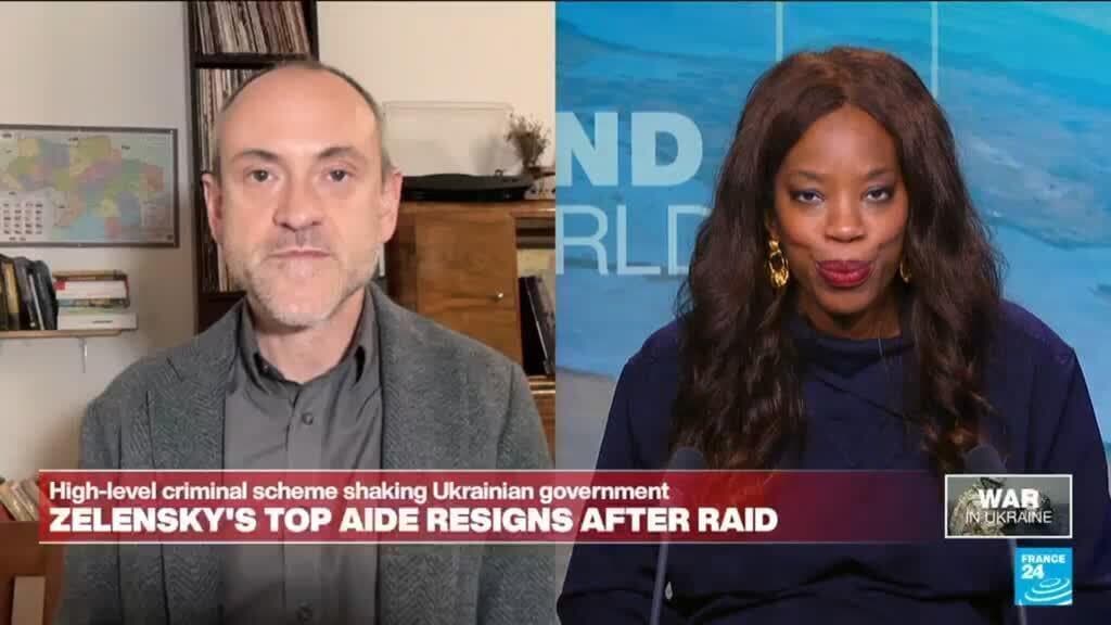 Zelensky says his chief of staff Andriy Yermak has resigned after anti-graft raids