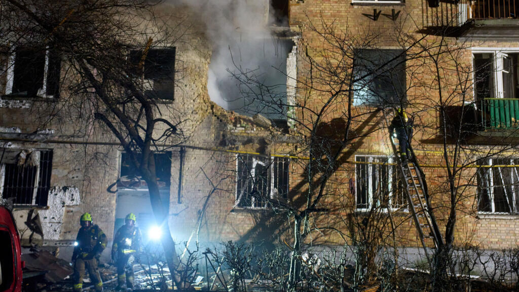 Live: Russian drone strike on Kyiv kills at least one, injures 11